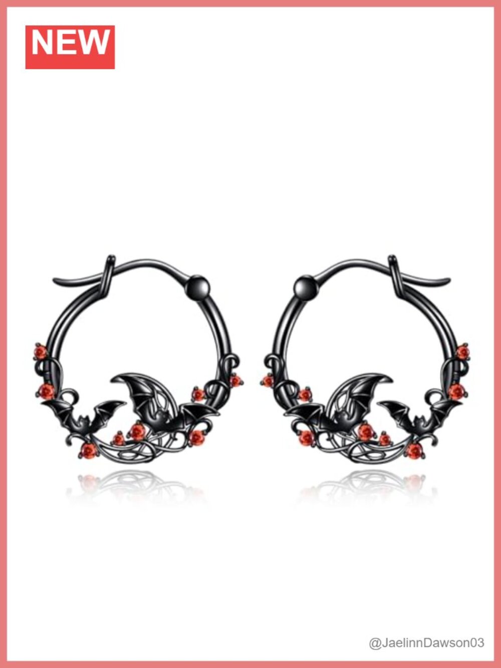 Sterling Silver Small Huggie Hoop Earrings Bat Design Hypoallergenic Jewelry